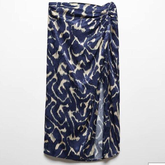 MANGO knot printed skirt- NEW! - Picture 1 of 5